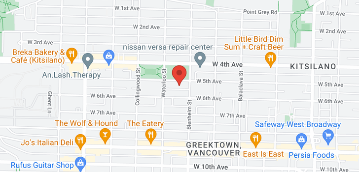 map of 3342 W 5TH AVENUE